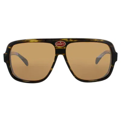 Bugatti Men's Brown Rectangular Sunglasses 06dt In ["brown"]