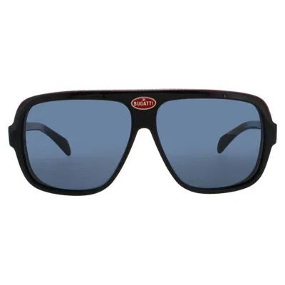 Bugatti Men's Black Rectangular Sunglasses 06bk In ["black"]