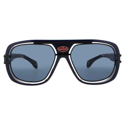 Bugatti Men's Blue Rectangular Sunglasses 07dkblubk In ["blue"]