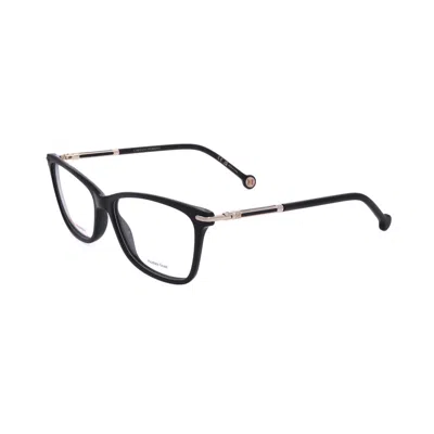 Carolina Herrera Ladies Black Rectangular Eyeglass Frames Her 0271-1 In ["white"]