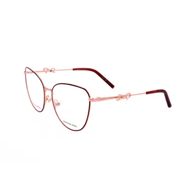 Carolina Herrera Ladies Red Rectangular Eyeglass Frames Her 0220-1 In ["white"]