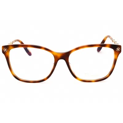 Chopard Ladies Brown Rectangular Eyeglass Frames Vch352s In Brown