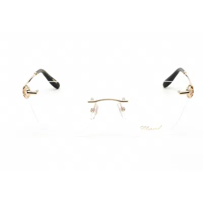 Chopard Ladies Rose Gold Tone Rectangular Eyeglass Frames Vchf87s