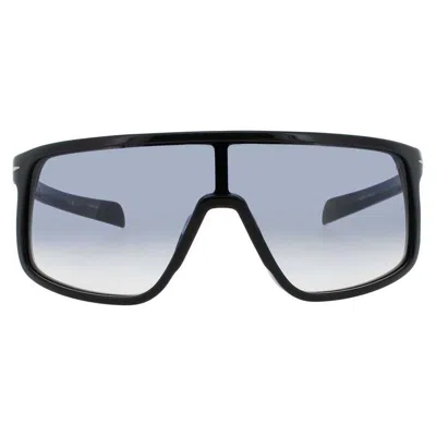 David Beckham Men's Black Rectangular Sunglasses Db99visor2m299 In ["black"]