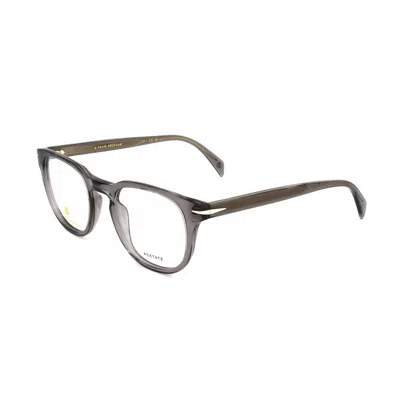 David Beckham Men's Grey Rectangular Eyeglass Frames Db 1072 In ["white"]