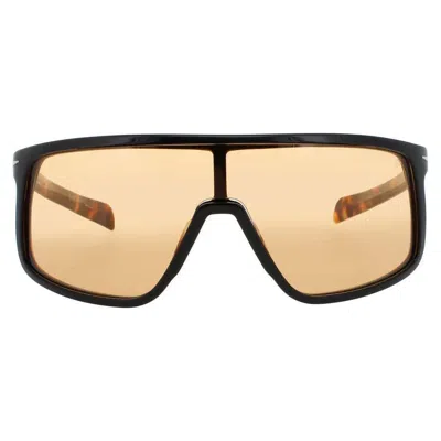 David Beckham Men's Black Rectangular Sunglasses Db99visorwr7w7 In ["black"]