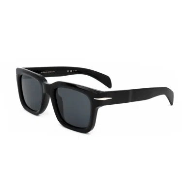 David Beckham Grey Rectangular Men's Sunglasses Db 7100/s 0807/ir 52 In ["grey"]