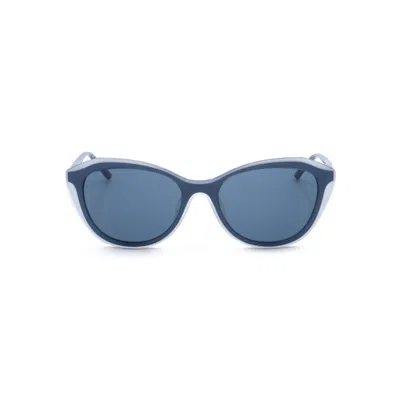 Dkny Cat-eye Frame Sunglasses In ["white"]