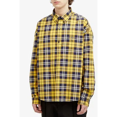 Givenchy Check-pattern Short-sleeve Shirt In ["yellow"]