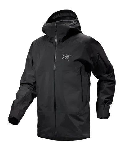 Arc'teryx Beta Hooded Windbreakers Jacket In Black