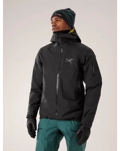 Arc'teryx Beta Hooded Windbreakers Jacket In Black