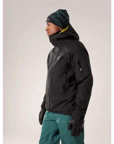 Arc'teryx Beta Hooded Windbreakers Jacket In Black