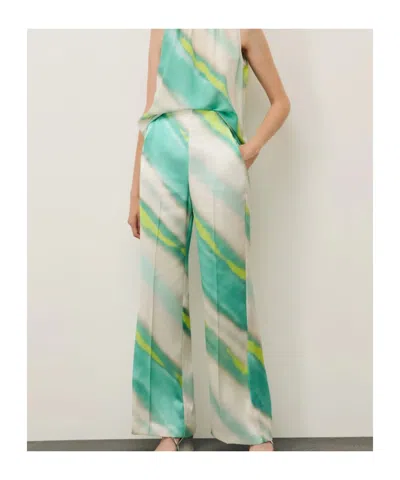 Marella Patterned Casual Pants In Green