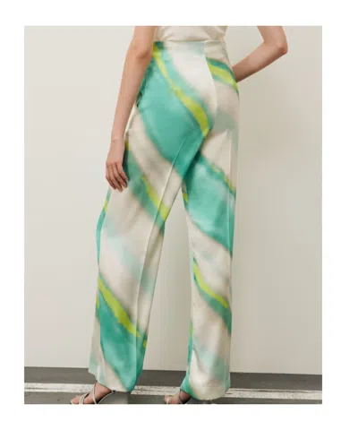 Marella Patterned Casual Pants In Green