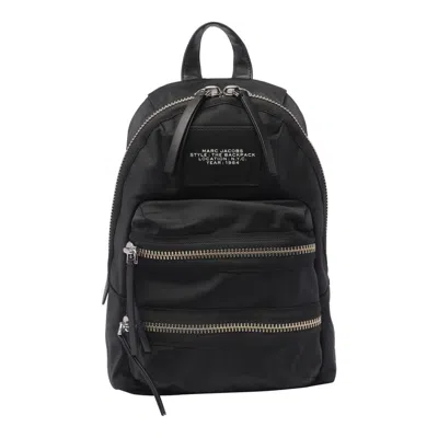 Marc Jacobs The Biker Medium Full Zip Nylon Backpack In Black