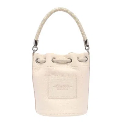 Marc Jacobs Drawstring Pull Closure Bucket Bag In ["silver Tone"]