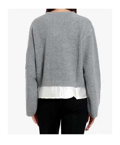 Kaos Patchwork Sweater In Gray