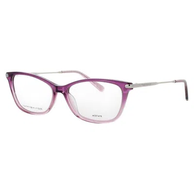 Tommy Hilfiger Ladies Red Rectangular Eyeglass Frames Thth1961l3953 In Pink