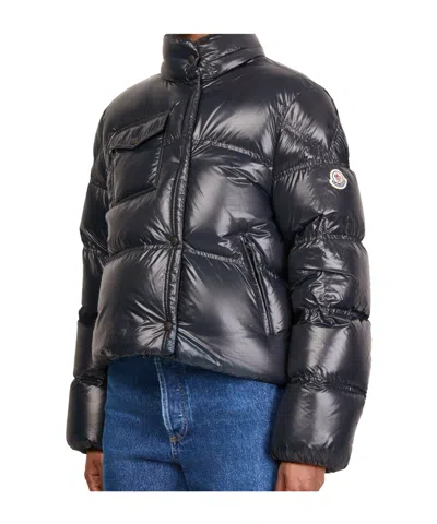 Moncler Erea Square Quilted Nylon Down Jacket In Black
