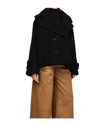Chloé Collared Long-sleeved Jacket In Black