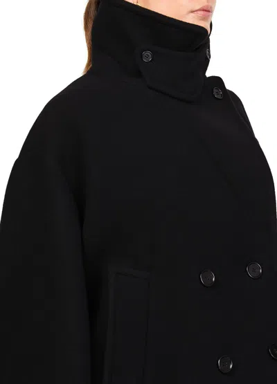 Chloé Collared Long-sleeved Jacket In Black