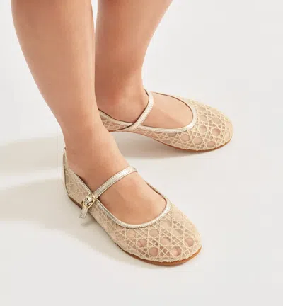 Dior Round-toe Ballet Flats In Multi