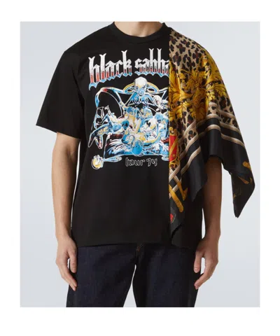 Junya Watanabe Asymmetric Logo T-shirt In Multi