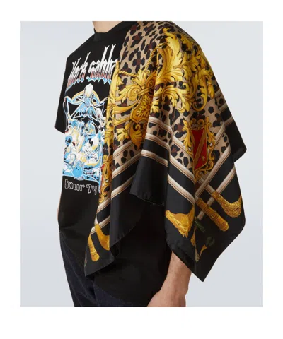 Junya Watanabe Asymmetric Logo T-shirt In Multi
