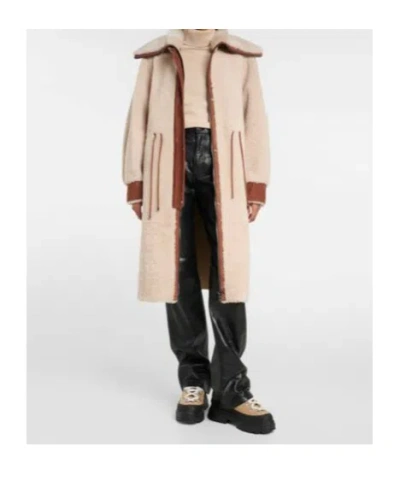 Bogner Gritt Suede-trimmed Shearling Coat In Multi