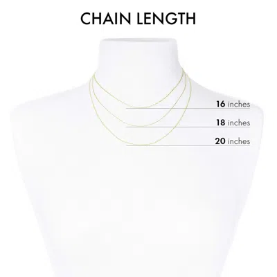 Bargainbazaar 10k Solid Gold Monogram Necklace