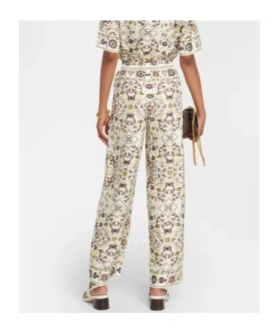 Tory Burch Printed Silk Wide-leg Pants In Multi