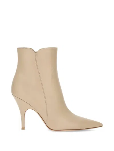 Gianvito Rossi Sofia 95 Leather Ankle Boots In Multi