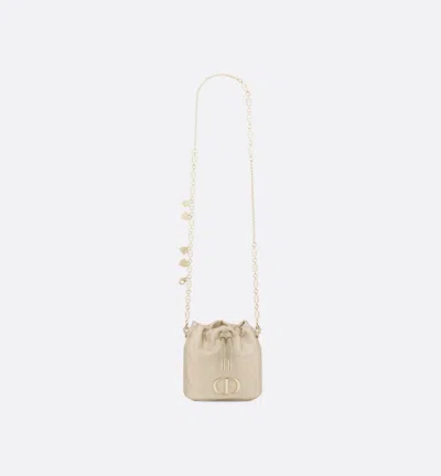 Dior Drawstring Shoulder Bag In Nude