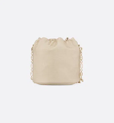Dior Drawstring Shoulder Bag In Nude