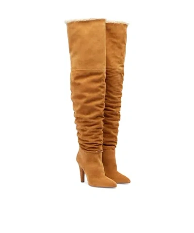 Paris Texas Solid Color Suede Over-the-knee Boots In Multi