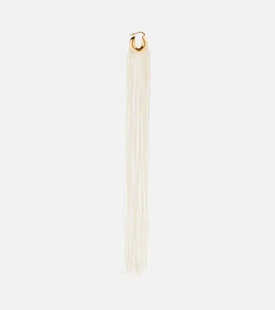 Jil Sander Drop Earrings In White