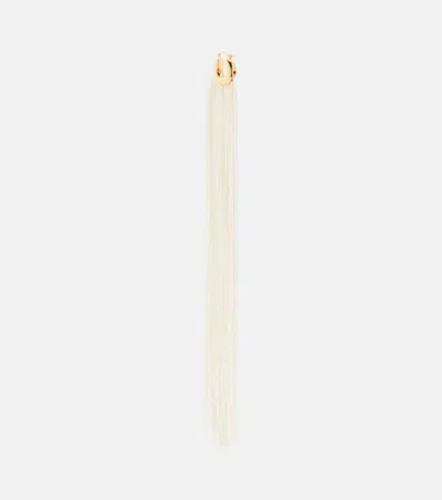 Jil Sander Drop Earrings In White
