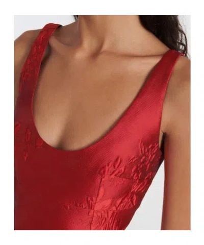Emilia Wickstead Einna Jacquard Minidress In Red