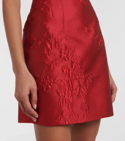 Emilia Wickstead Einna Jacquard Minidress In Red