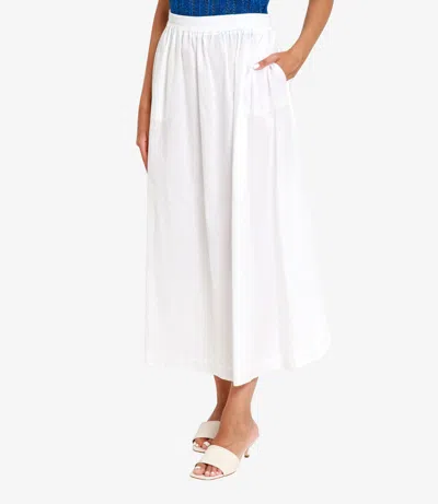 Kaos Elastic Waist Skirt In White