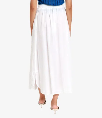 Kaos Elastic Waist Skirt In White
