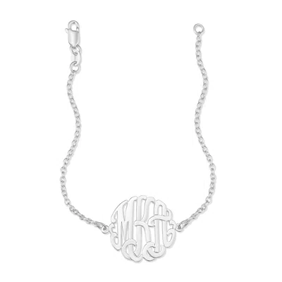 Bargainbazaar Monogram Sterling Silver Bracelet