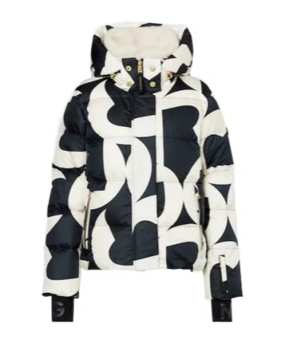 Bogner Maja Printed Down Ski Jacket In Black