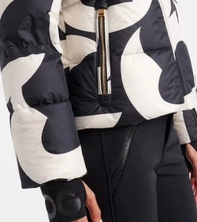 Bogner Maja Printed Down Ski Jacket In Black