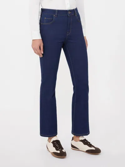 Weekend Max Mara Five-pocket Stretch Denim Jeans In Blue
