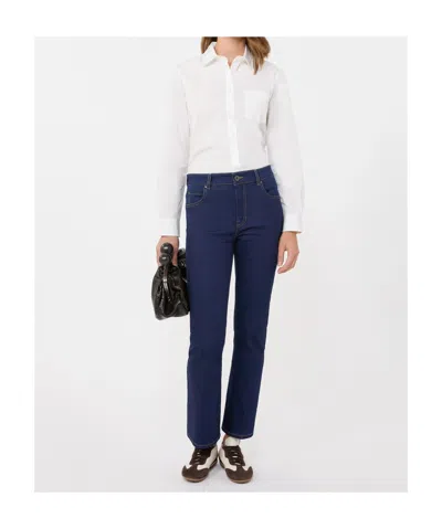 Weekend Max Mara Five-pocket Stretch Denim Jeans In Blue
