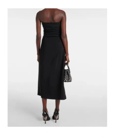 Proenza Schouler Strapless Midi Dress In Black