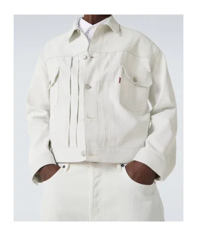 Junya Watanabe X Levi's Oversized Denim Jacket In White