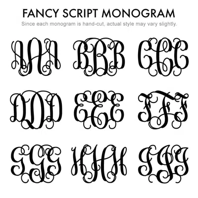 Bargainbazaar 14k Gold Fancy Script Monogram Ring