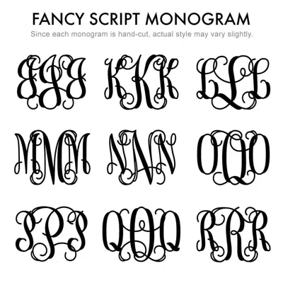 Bargainbazaar 14k Gold Fancy Script Monogram Ring